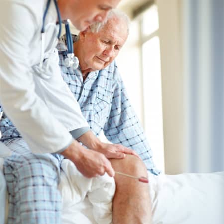 chiropractic assessment of an elderly man