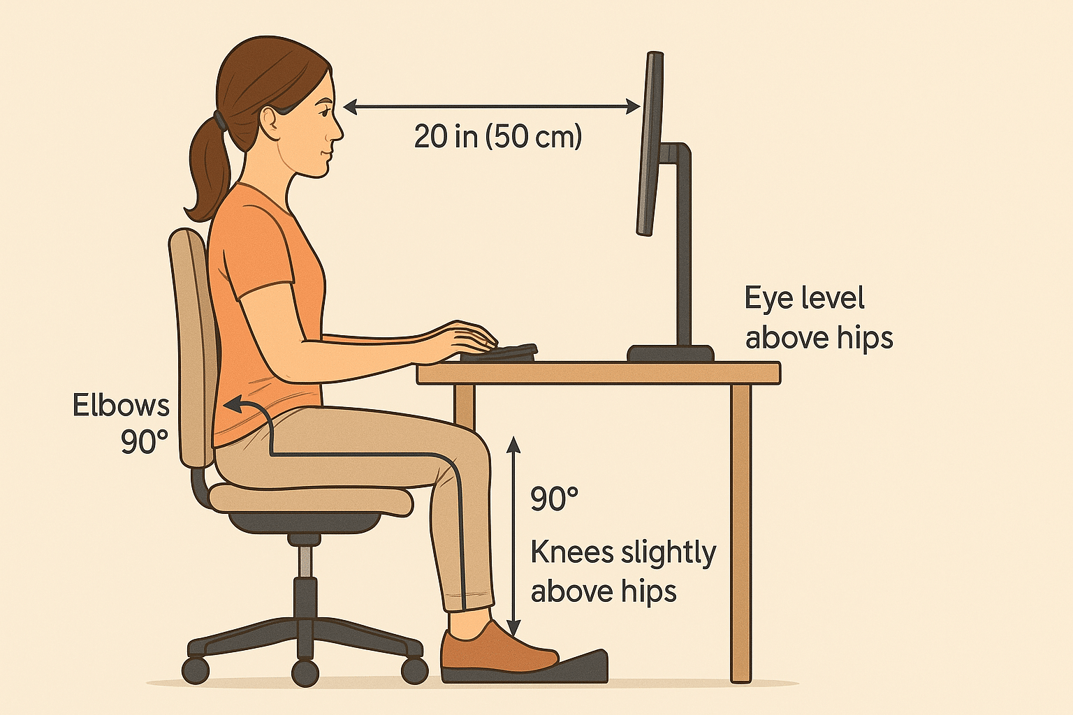 You are currently viewing Proper Office & Desk Posture + Posture Correction Guide