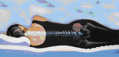 Sleep on your side if you can keep your spine in a perfectly straight line