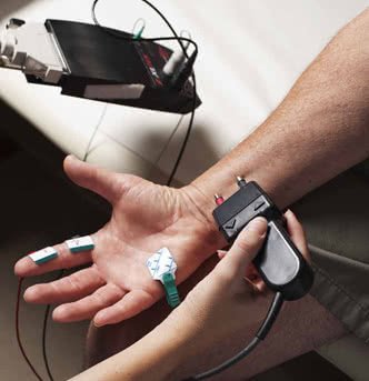 Nerve conduction tests by a neurologist for carpal tunnel syndrome