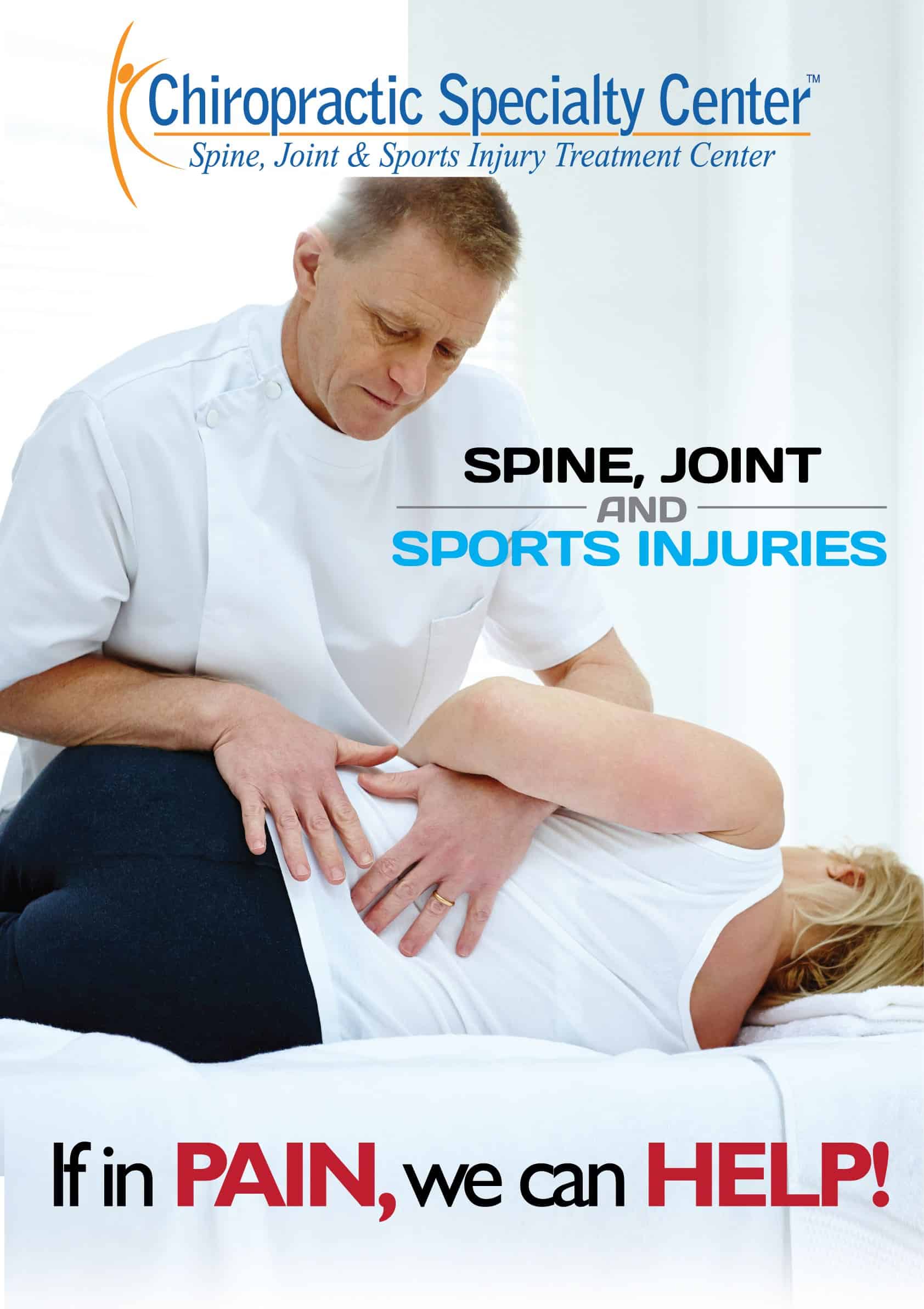 Gentle chiropractic treatment of a women