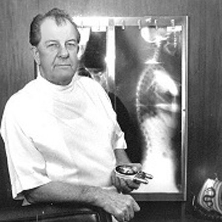 This is Dr. Clarence Selmer Gonstead who founded the Gonstead chiropractic technique in the 1940s. In the 1960s.