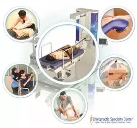 NSD Therapy system of chiropractic & physiotherapy shown