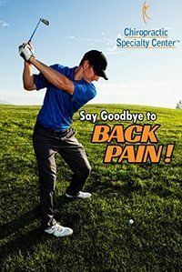 Healthy golfer without back pain