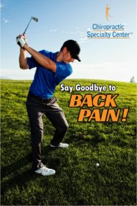 golfer shown playing golf