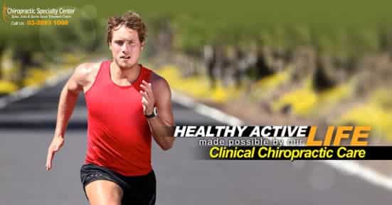 healthy man shown running