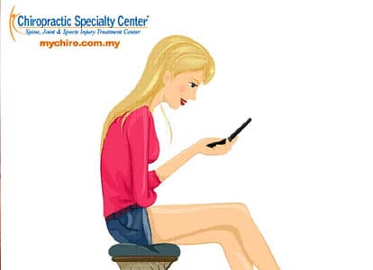 illustration of girl sitting