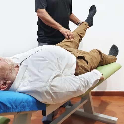 Dr. Yama assessing for physiotherapy in Sri Petaling