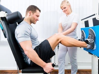 Rehabilitation of an injured knee