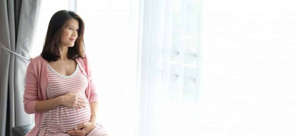 a healthy happy pregnant female