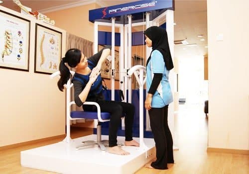 Spincercise® therapy and exercise unit in use