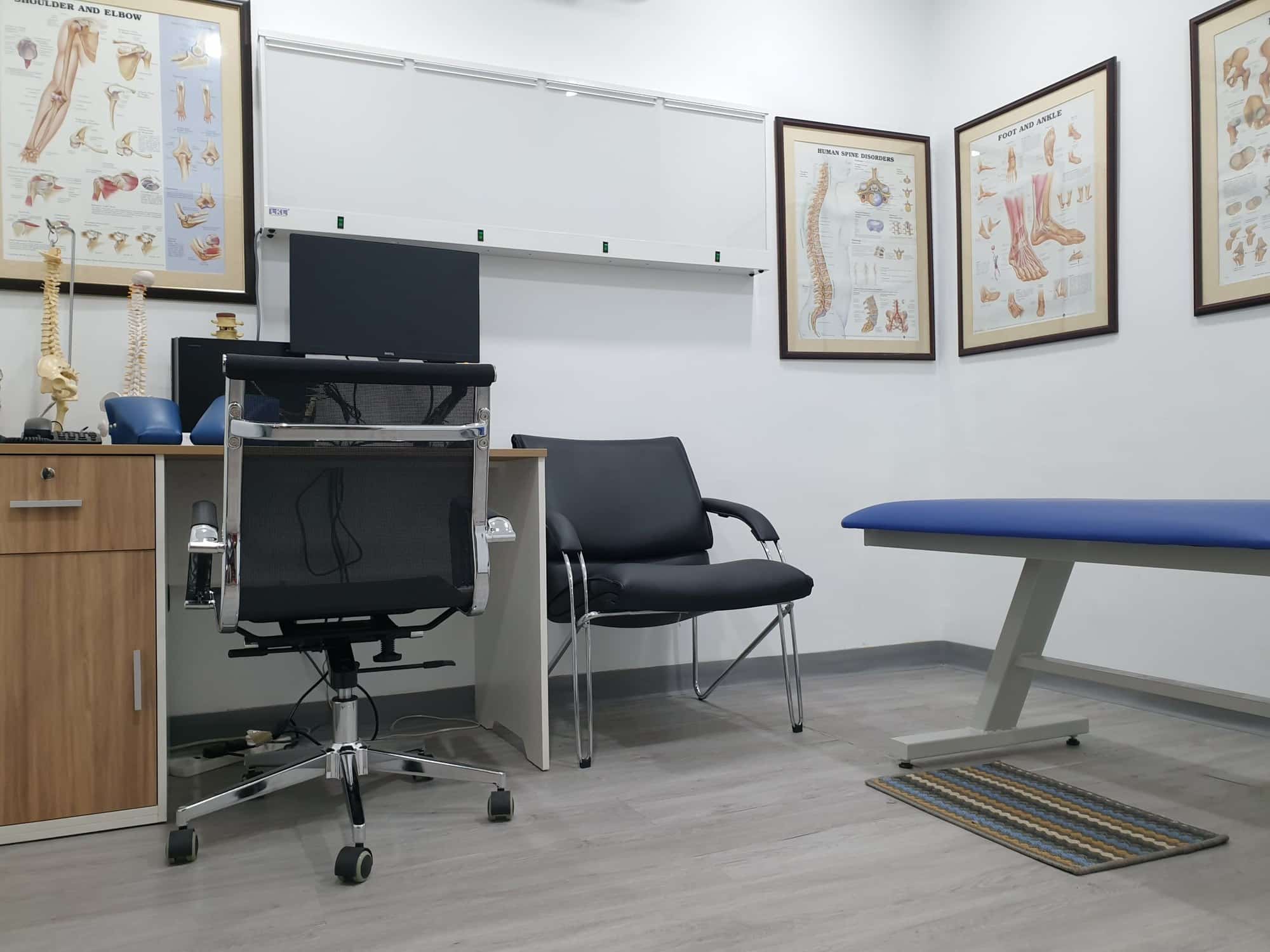 Consultation room at the Bukit Damansara center where findings and options are explained