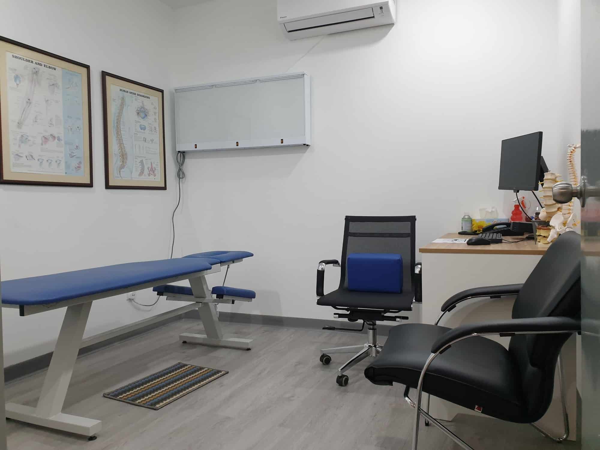 Examination room at the Bukit Damansara center where each case is assessed before care